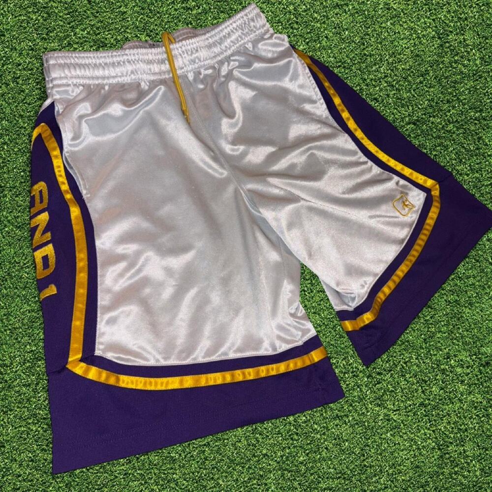 And1 purple basketball shorts